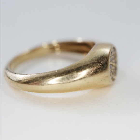 Sydney Evan Oval Pinky Signet Ring 4 - Picture 7 of 8